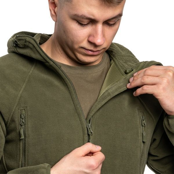 Кофта флісова Helikon-Tex Patriot Jacket Hybrid Fleece, Олива BL-PJ2-FH-02-B03 фото