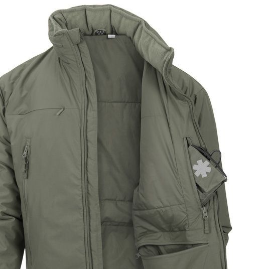 【komat】YUK❄︎スキーウェア ストライプ ヒッコリー　70〜85cm Куртка зимняя Helikon-Tex HUSKY Tactical Winter Jacket Alpha Green