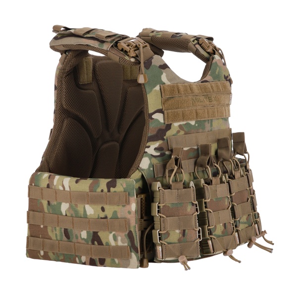 Бронежилет Militex Modular X-1 Multicam (Збільшена площа захисту, без підсумків) 2041 фото