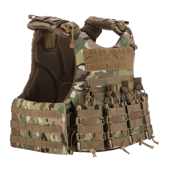 Бронежилет Militex Modular X-1 Multicam (Збільшена площа захисту, без підсумків) 2041 фото