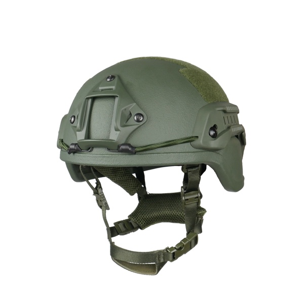 Шлем тактический военный MICH 2000 с креплением Helmet PE NIJ IIIA.44 Хаки 7028 фото