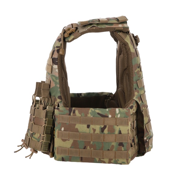 Бронежилет Militex Modular X-1 Multicam (Збільшена площа захисту, без підсумків) 2041 фото