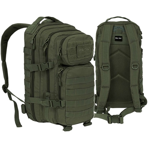 Рюкзак тактичний MIL-TEC US Assault Small 20L Olive 14002001 фото