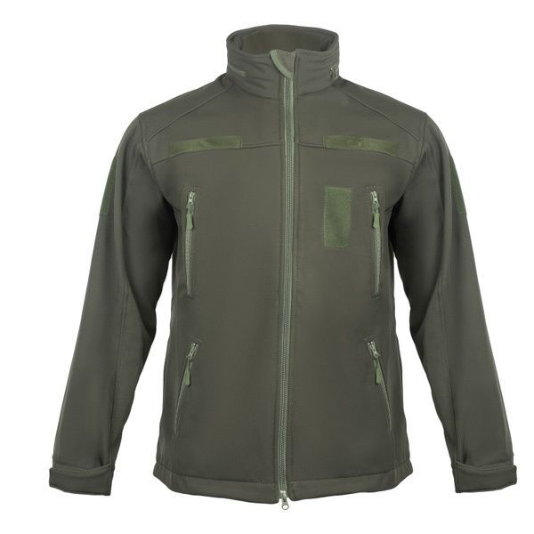 Куртка SoftShell з липучками для шевронів, Олива 44006301-46 фото