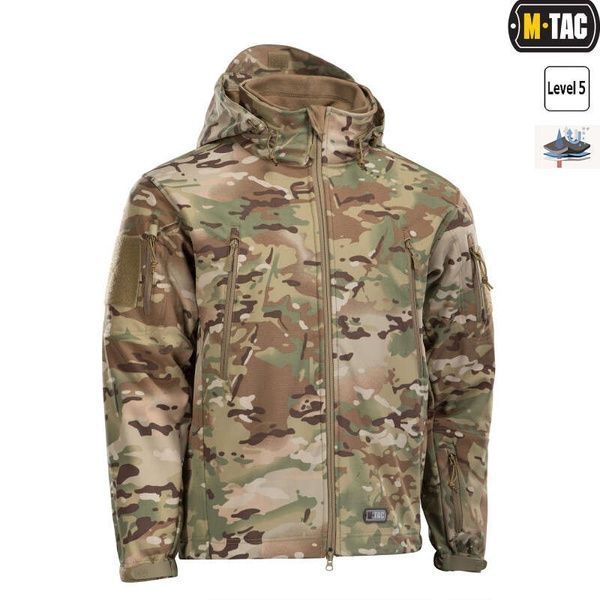 Демісезонна куртка Soft Shell M-Tac з підкладкою Multicam 20501008-XS фото