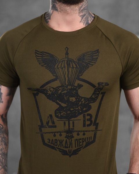 Тактическая футболка CoolMax ДШВ Khaki 87191-46 фото
