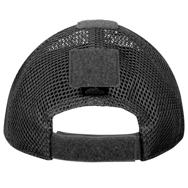 Бейсболка plus velcro Helikon Mesh Black CZ-BBM-PO-01 фото