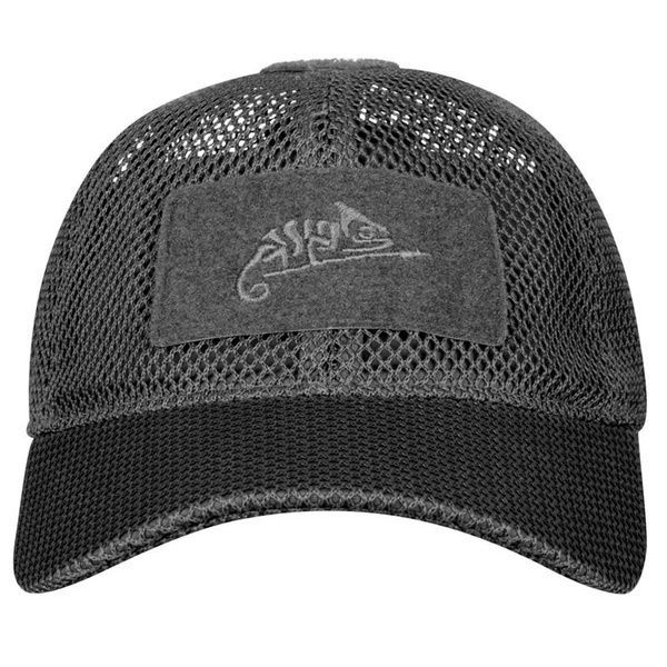 Бейсболка plus velcro Helikon Mesh Black CZ-BBM-PO-01 фото