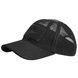 Бейсболка plus velcro Helikon Mesh Black CZ-BBM-PO-01 фото 1