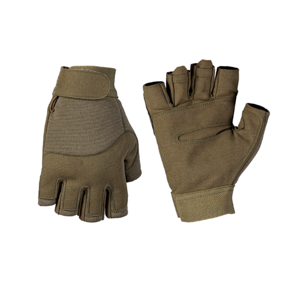 Рукавиці тактичні MIL-TEC Army Fingerless Gloves Olive 12538501-46 фото