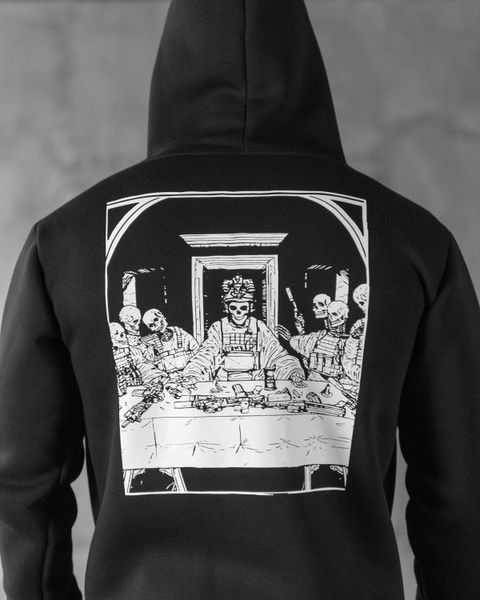 Военное Худи на флисе Diner Black 89836&ndash;48 фото