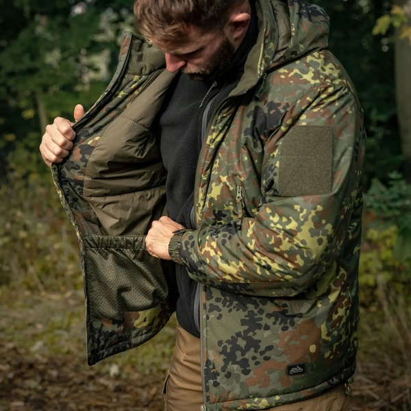 Зимняя куртка Helikon-Tex Level 7 Climashield® Apex 100g, Flacktarn JW-VK-Hel-Flecktarn-44 фото