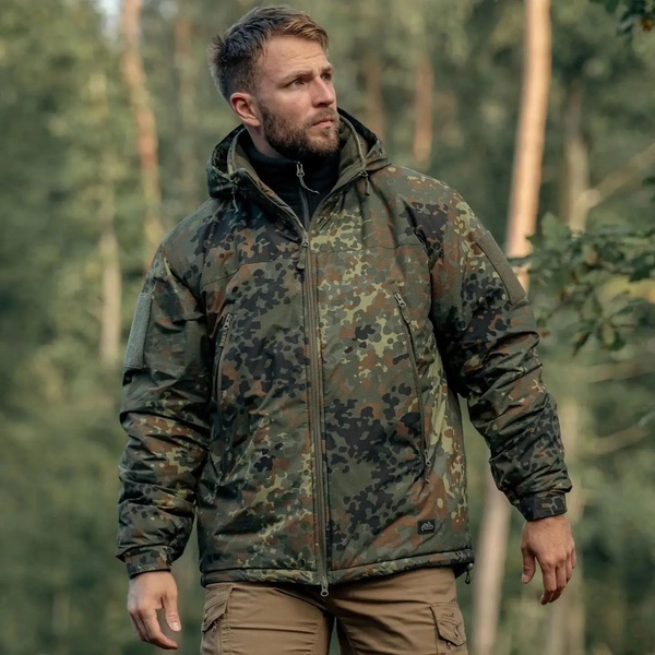 Зимняя куртка Helikon-Tex Level 7 Climashield® Apex 100g, Flacktarn JW-VK-Hel-Flecktarn-44 фото