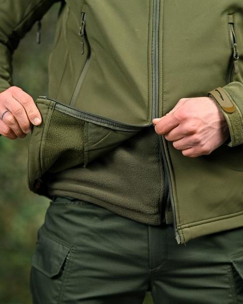 Тактическая куртка Soft Shell Windstoper Olive 19485-50 фото