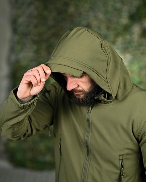 Тактическая куртка Soft Shell Windstoper Olive 19485-50 фото